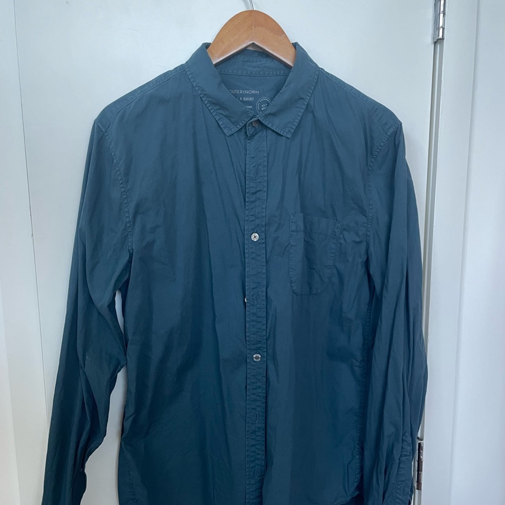 Outerknown SEA shirt grey blue large
